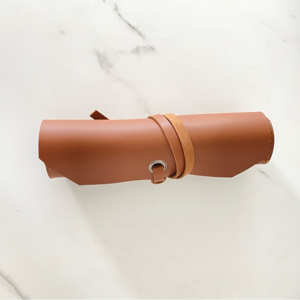 EUC Leather Roll-Up Bag